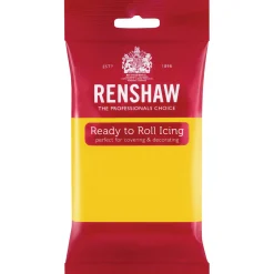 Renshaw Ready to Roll Coloured Icing - 250g Yellow