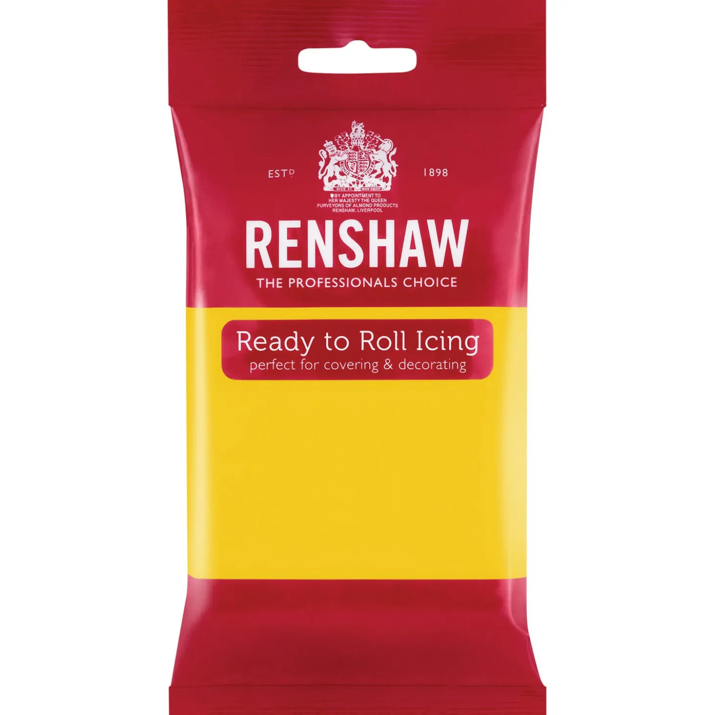 Renshaw Ready to Roll Coloured Icing - 250g Yellow