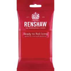 Renshaw Ready to Roll Coloured Icing - 250g Red