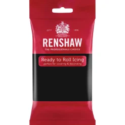Renshaw Ready to Roll Coloured Icing - 250g Black