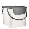 Rotho Albula Recycling Waste Bin Putty Colour 40L