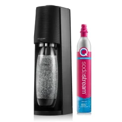SodaStream TERRA® Sparkling Water Maker - Black with 60L Gas Cylinder