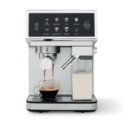 Swan Digital One-Touch Espresso Coffee Machine with Automatic Milk Frother