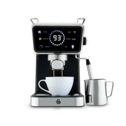 Swan Retro Pump Espresso Digital Coffee Machine - Black