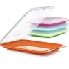 4 Tatay Cold Cut Food Storage Boxes - Coloured Bases