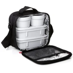 Tatay 5-Piece Urban Lunch Pack with 4 Food Containers – Black