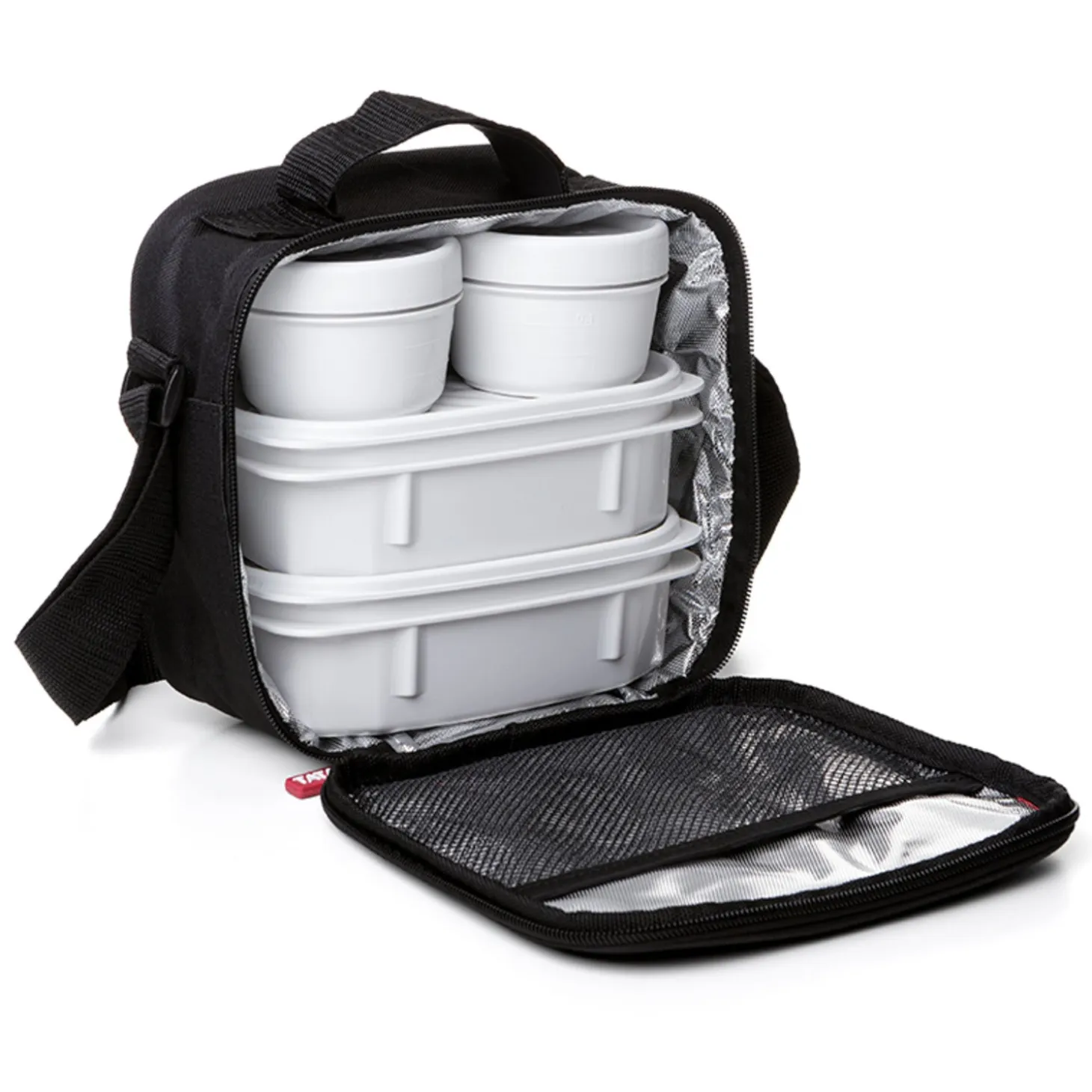 Tatay 5-Piece Urban Lunch Pack with 4 Food Containers – Black