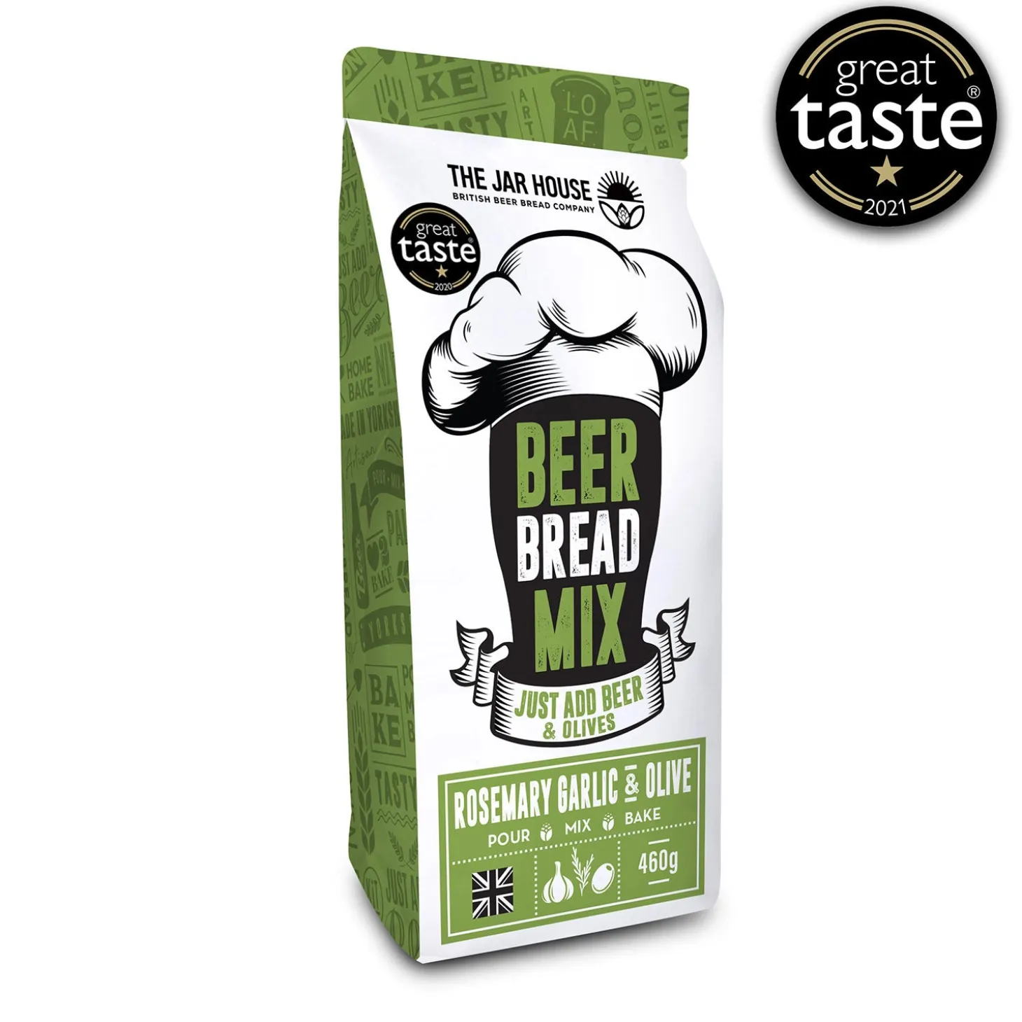 The Jar House Rosemary, Garlic & Olive Beer Bread Mix - 465g