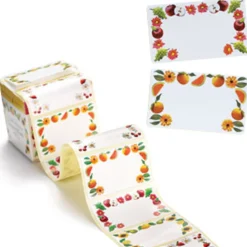 76 Traditional Decorative Jam Jar Adhesive Gift Labels - 4 Designs