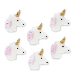 Unicorn Sugar Toppers - Pack of 6
