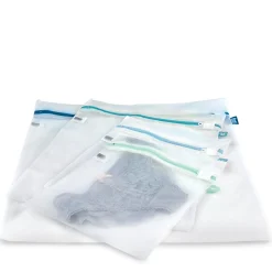 4 White Mesh Net Washing Bags - Various Sizes
