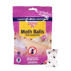 Zero In New Generation Moth Balls 10Pack